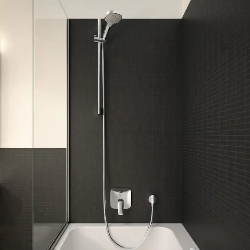 Badkarsblandare Hansgrohe Logis 2 Funktioner för Inbyggnad