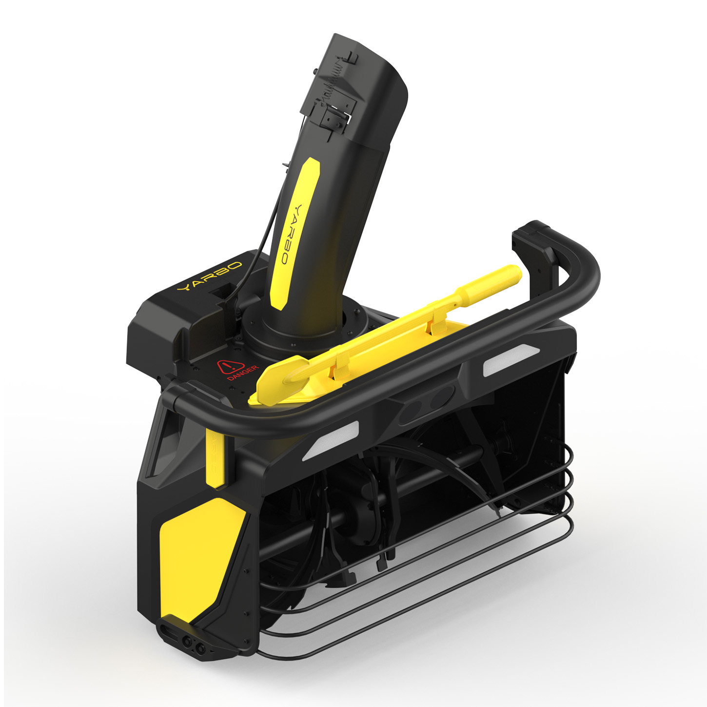 Robot Yarbo Core med Gräsklipparmodul och Snöslungemodul