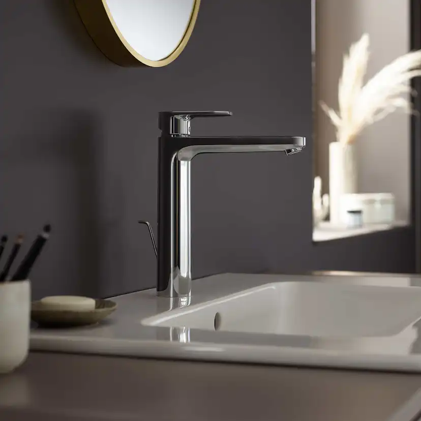 Tvättställsblandare Hansgrohe Vernis Blend 190 med Lyftventil