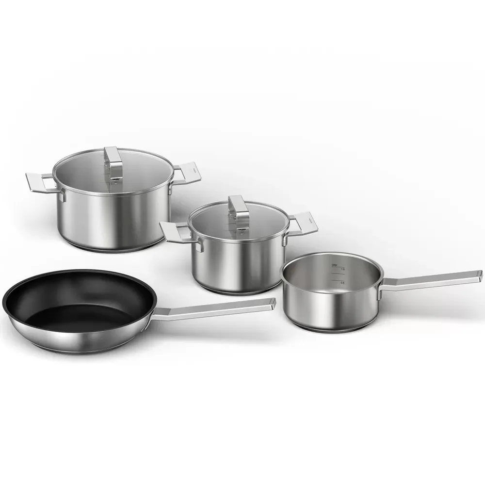 Kökkärl Bosch HEZ9SE040 Set 4 st Rostfria Kastruller & Stekpannor