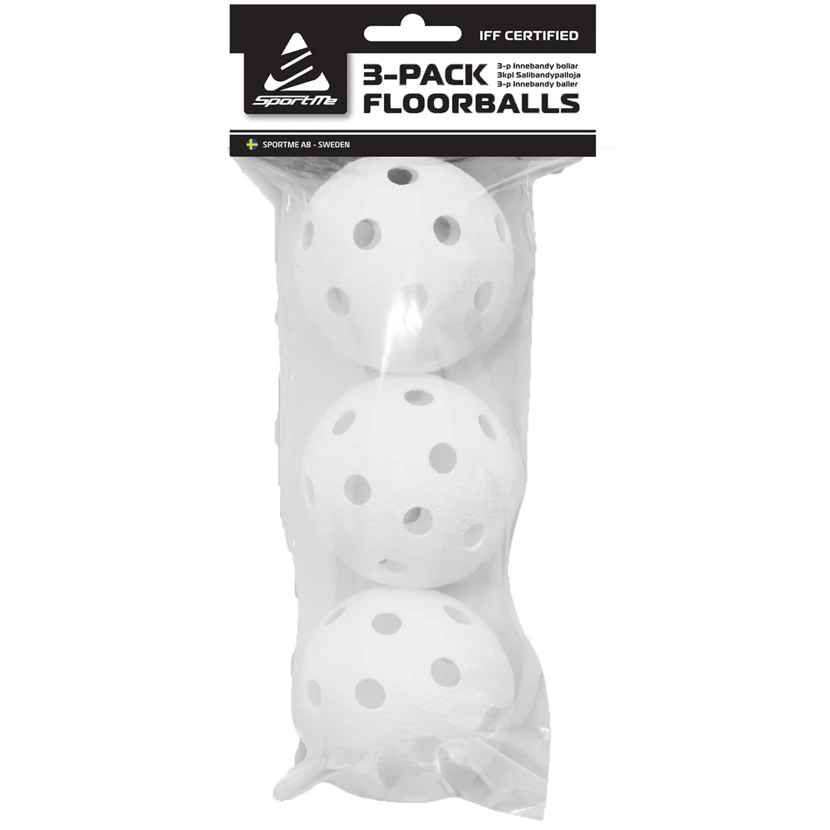 Innebandybollar SportMe 3 Pack IFF-Godkända