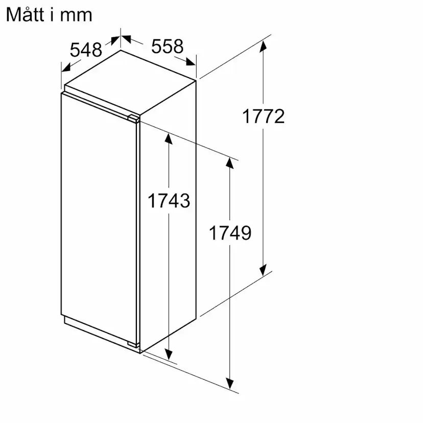 Kylskåp Siemens iQ300 KI81RVFE0 Integrerat