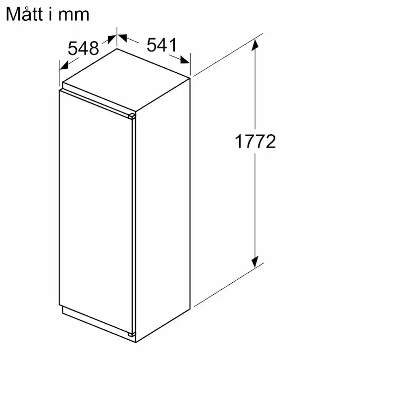 Kylskåp Bosch KIR81NSE0 Serie 2