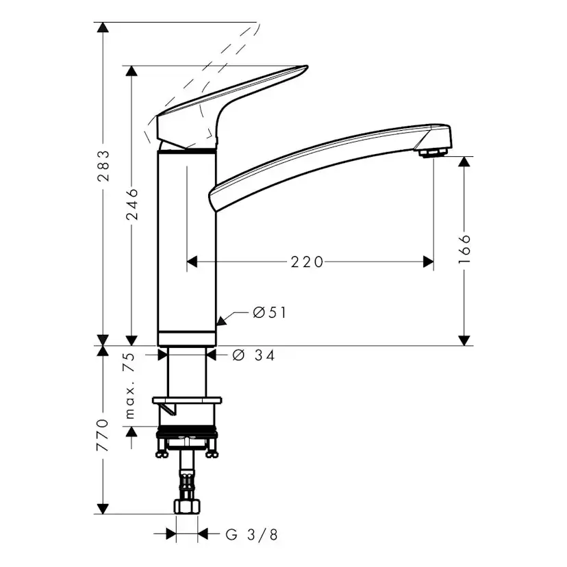 Köksblandare Hansgrohe Logis M31