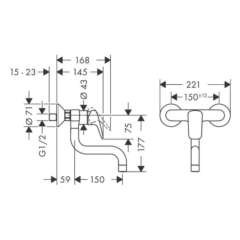 Köksblandare Hansgrohe Logis M31 1-grepps