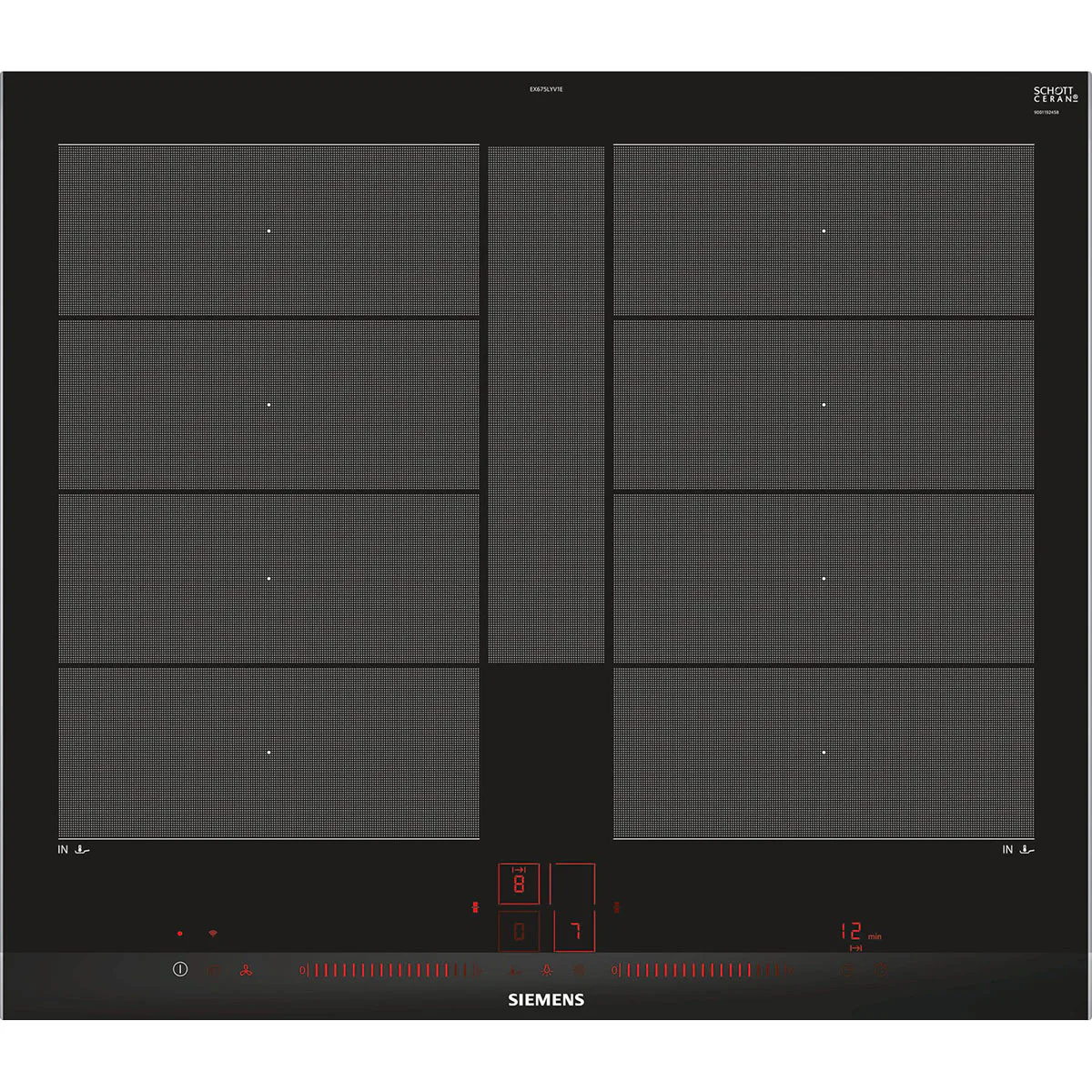 Induktionshäll Siemens iQ700 60 cm Med ram