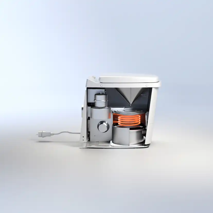 Förbränningstoalett Sunwind El-dorado Pro