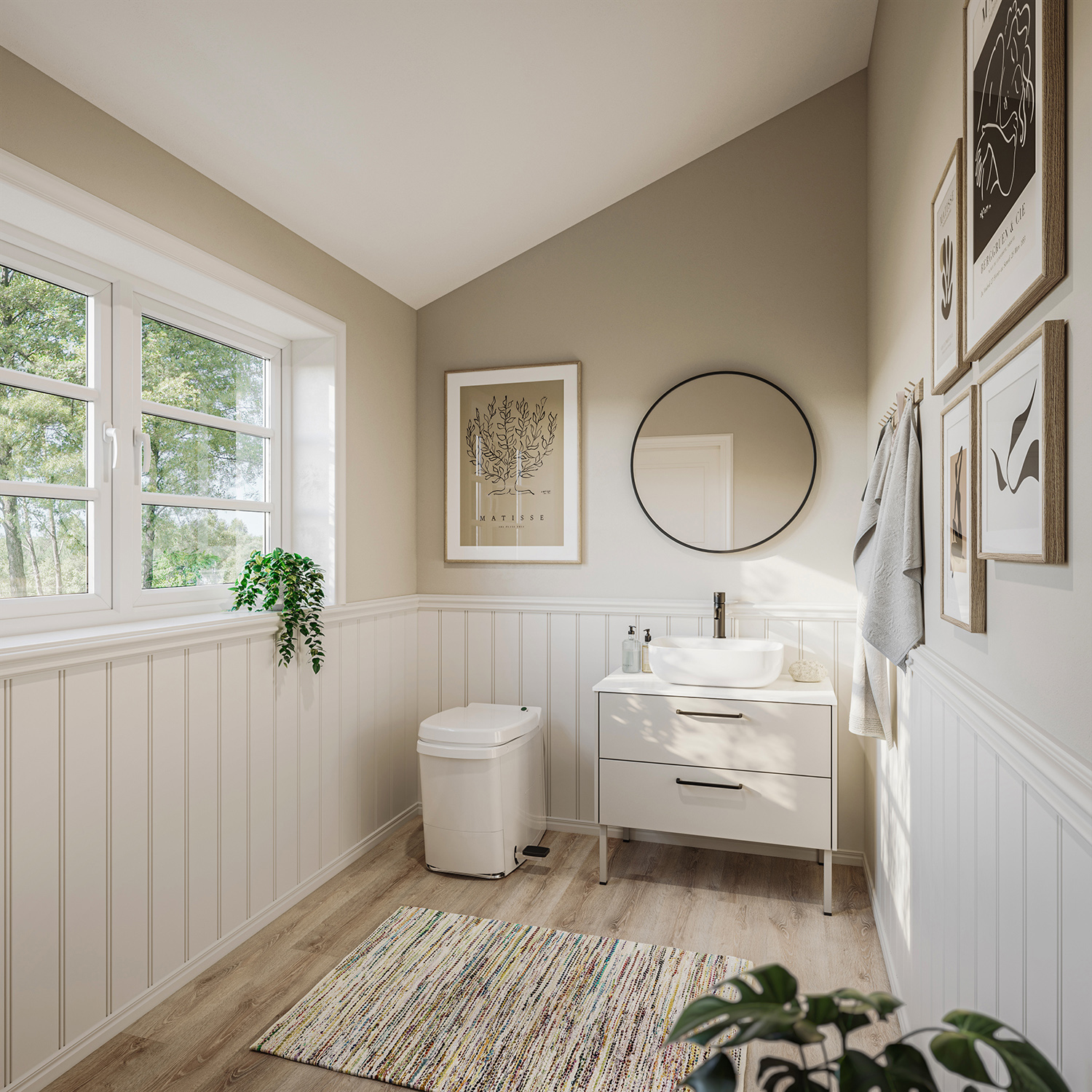 Förbränningstoalett Sunwind El-dorado Plus inkl Ventilationspaket