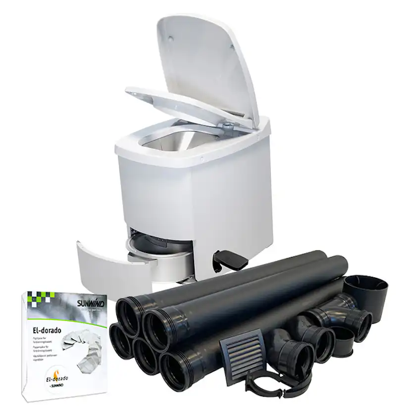 Förbränningstoalett Sunwind El-dorado Plus inkl Ventilationspaket