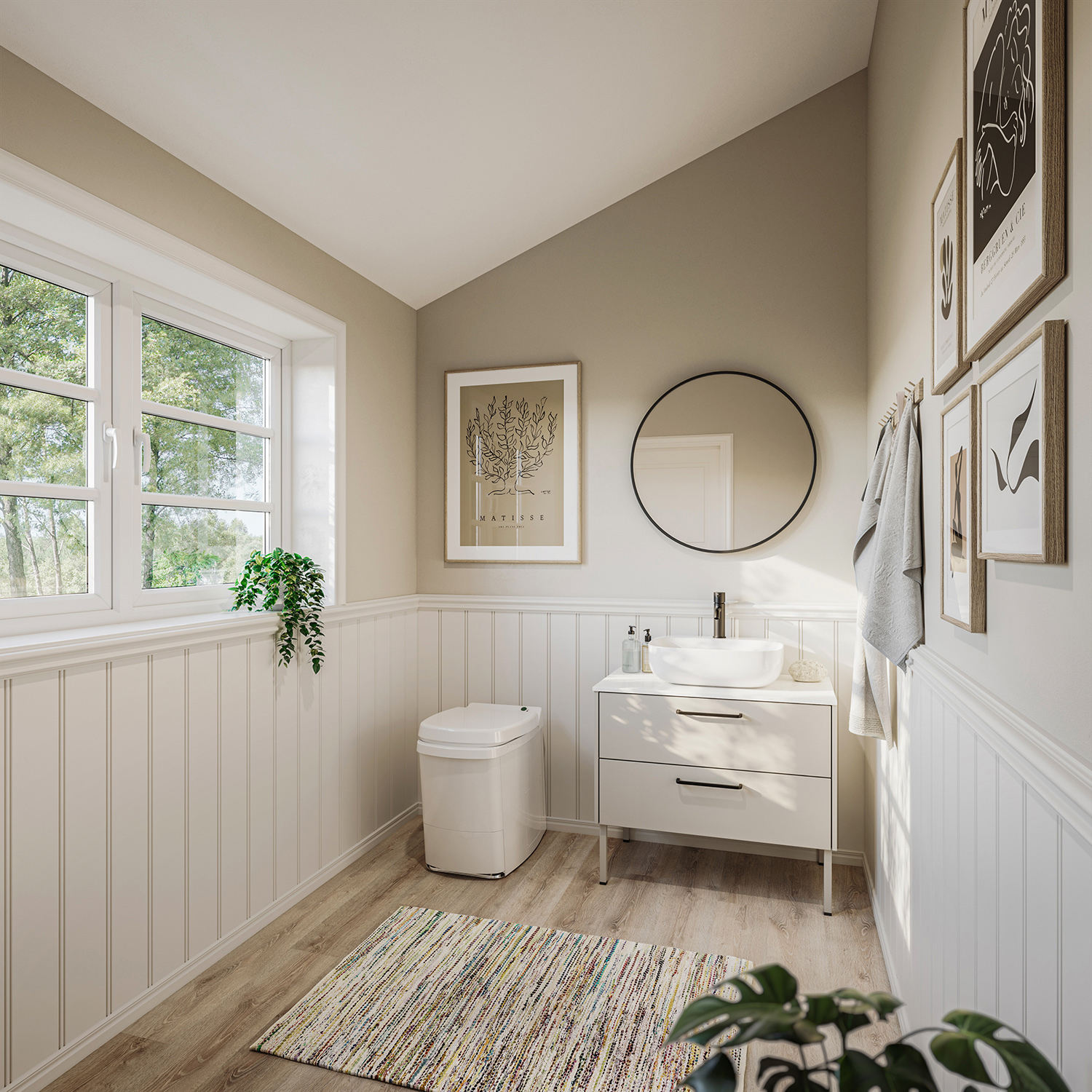 Förbränningstoalett Sunwind El-dorado PRO inkl Ventilationspaket