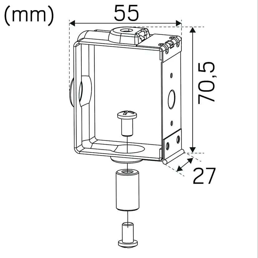 Fäste Hide-a-lite Canalis KBB 2-pack