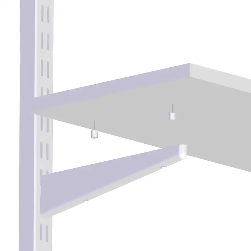 Hyllstift Lundbergs Wide 10-Pack Vit