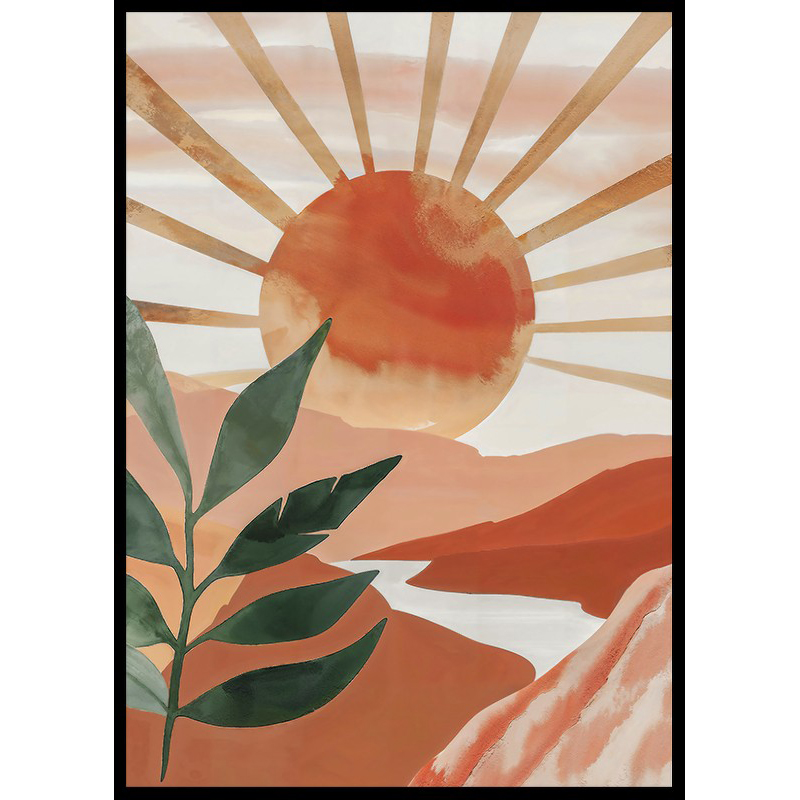 Poster Gallerix Solar Flares And Verdure
