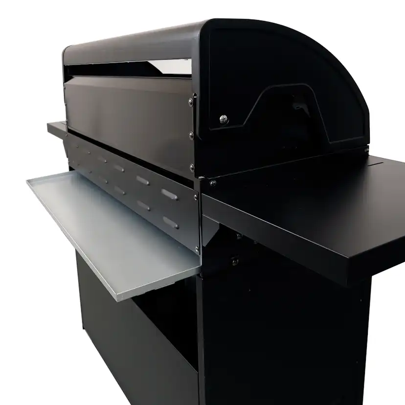 Gasolgrill Kobe 6+1 Brännare Svart Med Gaslock