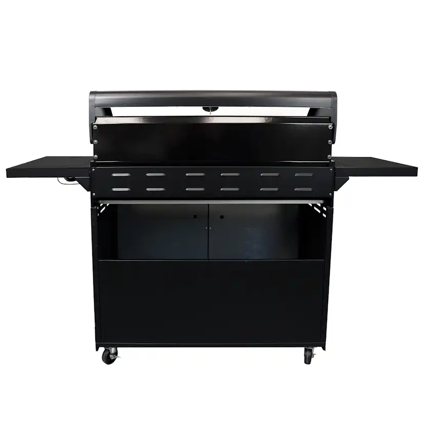 Gasolgrill Kobe 6+1 Brännare Svart Med Gaslock