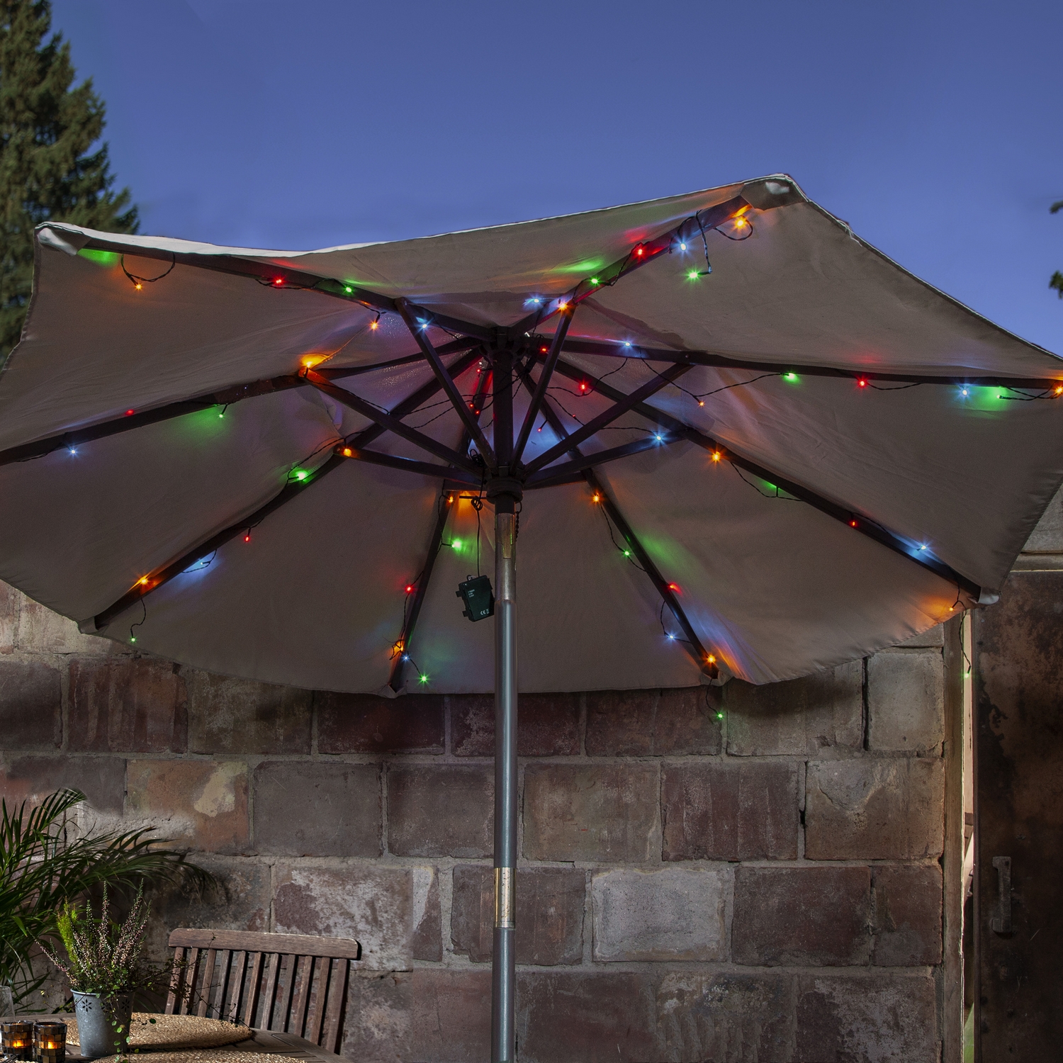 Ljusslinga Star Trading Akku Parasoll-/ Granslinga