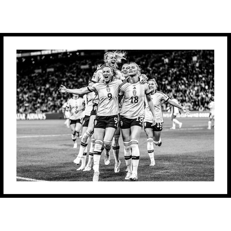 Poster Gallerix Fotbolls-VM Australien 2023 B&W