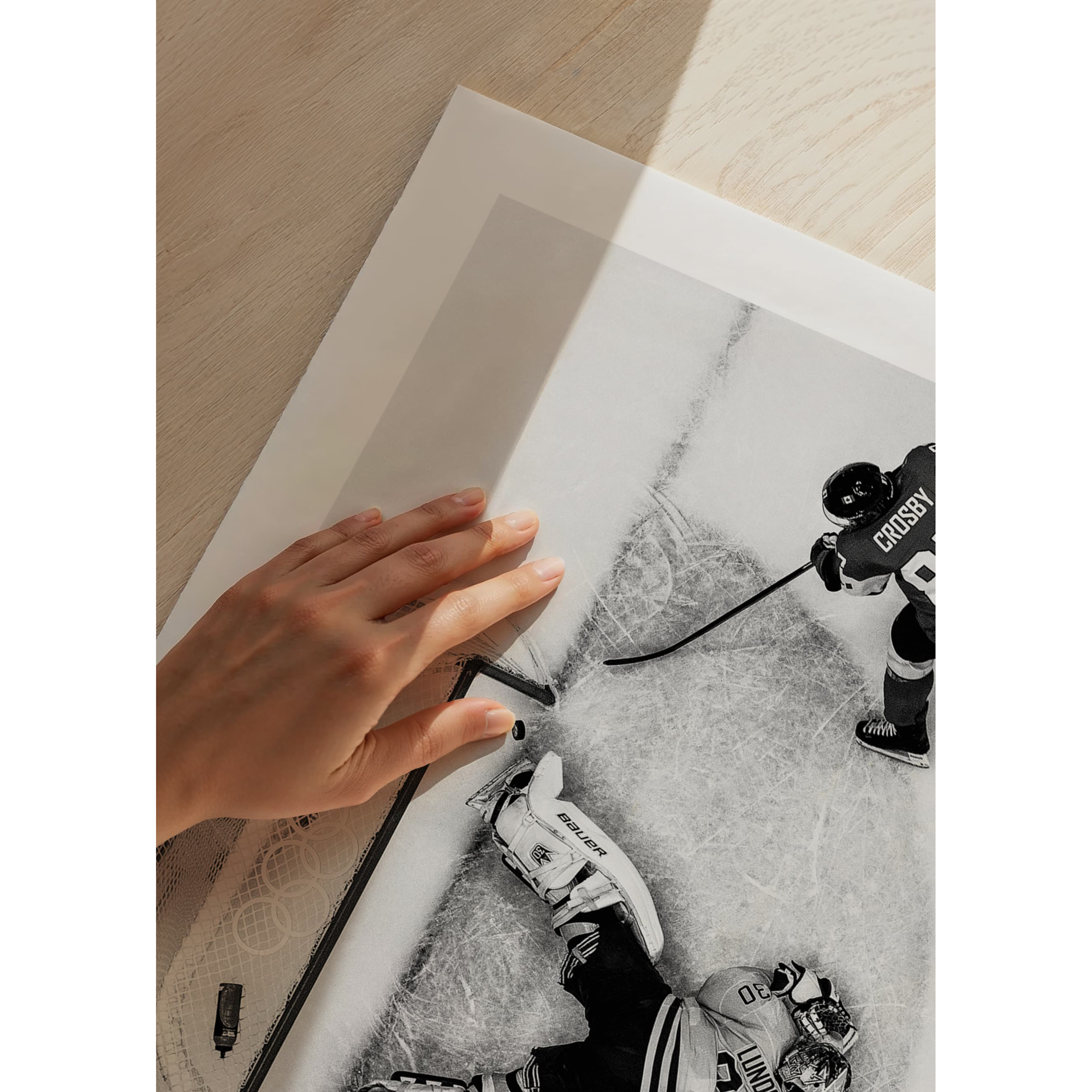 Poster Gallerix Henrik Lundqvist OS Sotji 2014 B&W No2