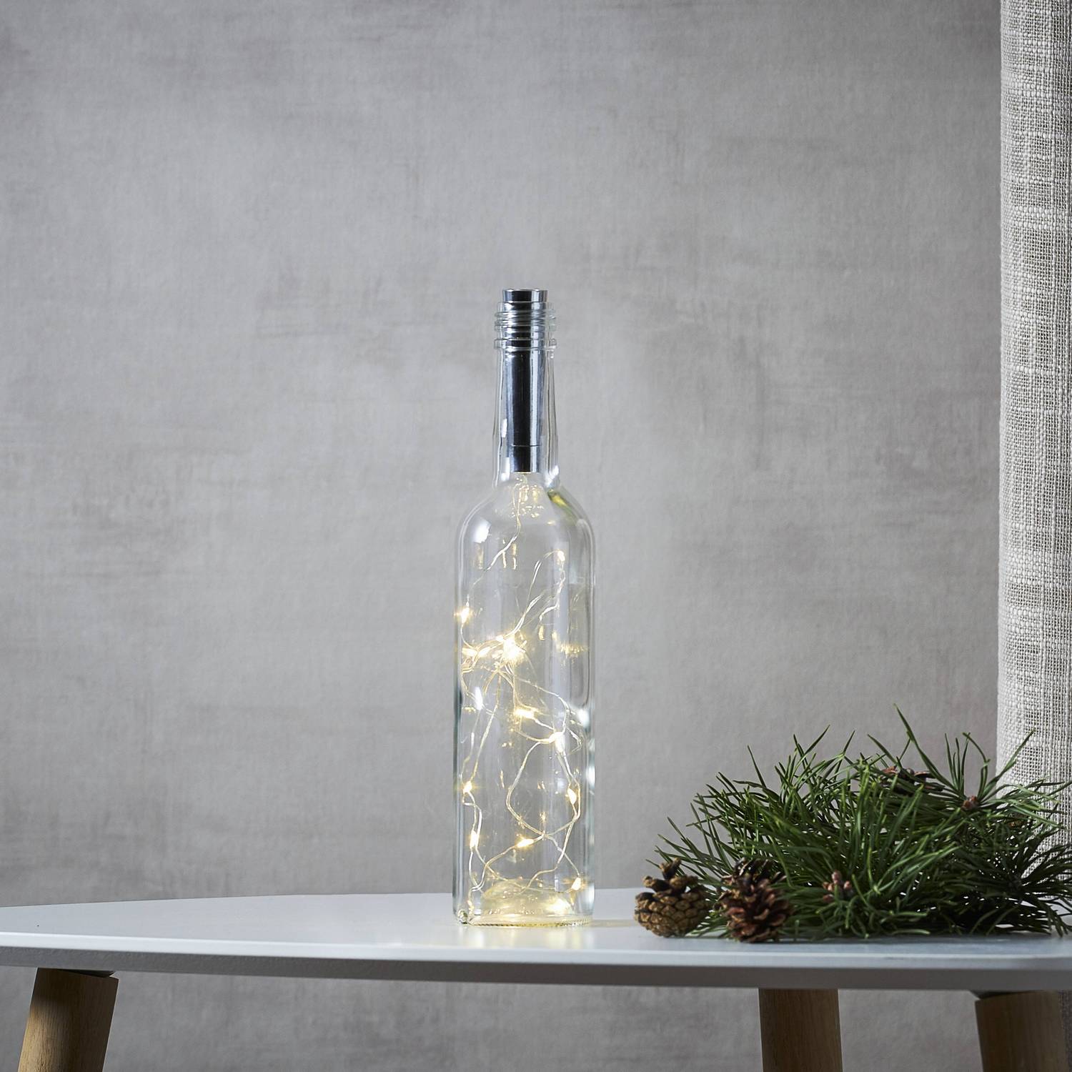 Ljusslinga Star Trading Dew Drop Tube LED 15 Ljus Batteridriven