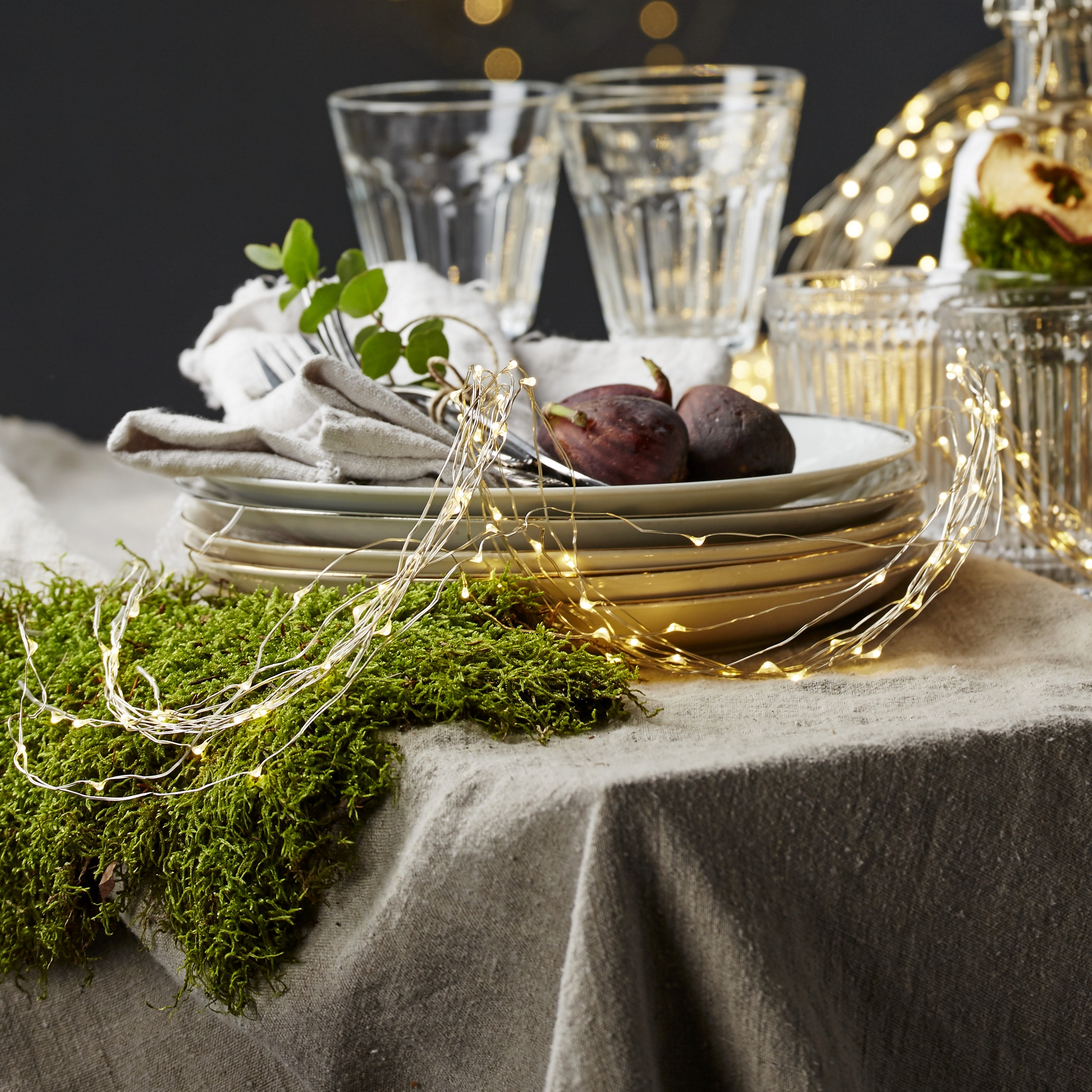 Ljusslinga Star Trading Dew Drop 80 cm