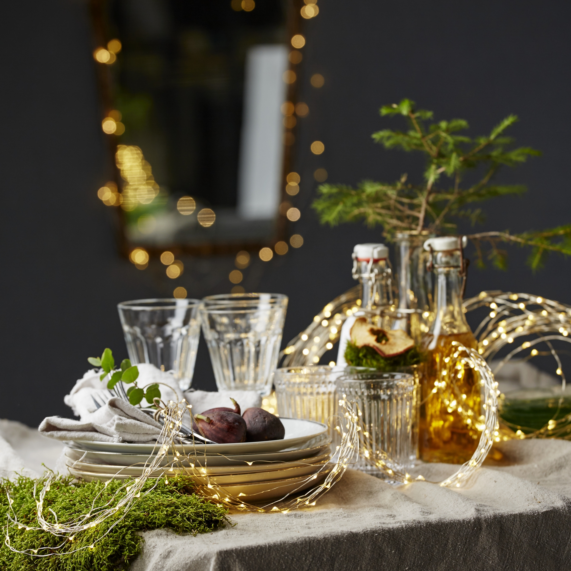 Ljusslinga Star Trading Dew Drop 80 cm