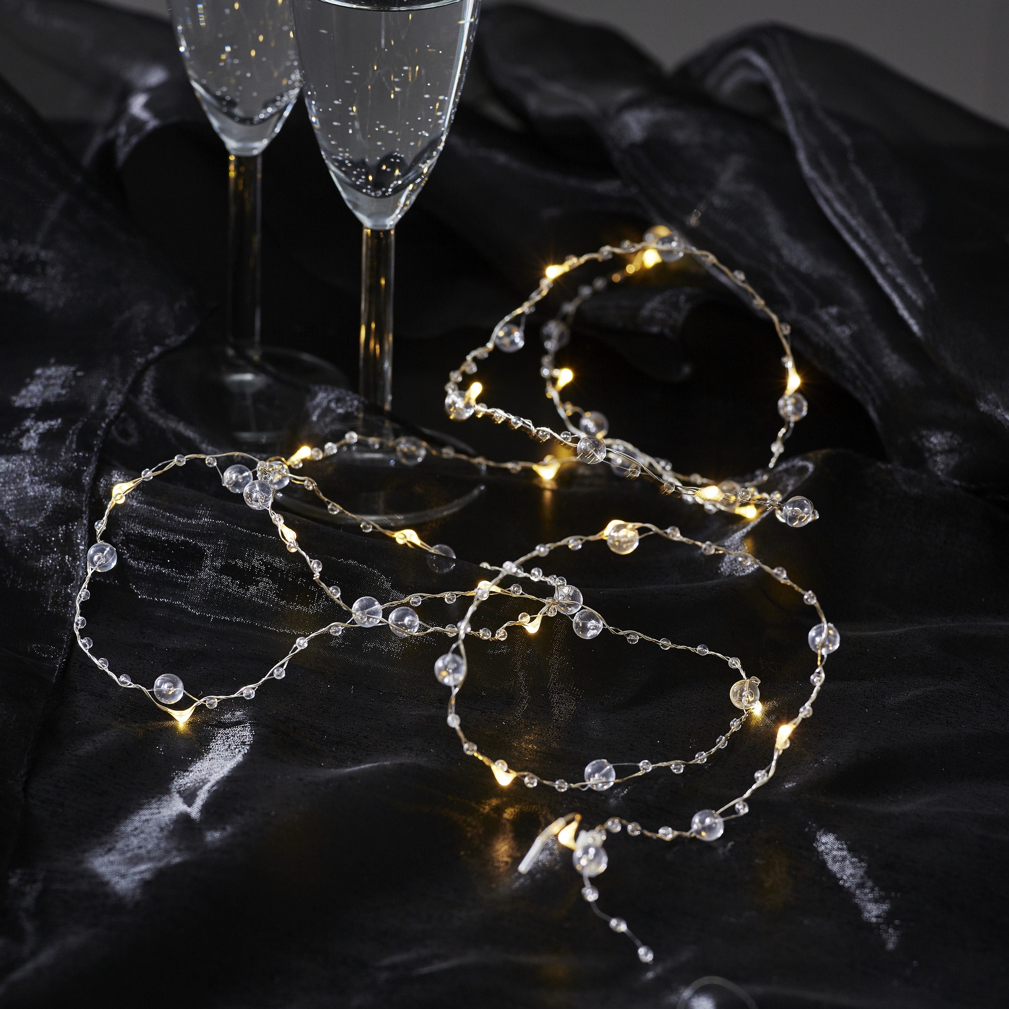 Ljusslinga Star Trading Dew Drop Batteridriven