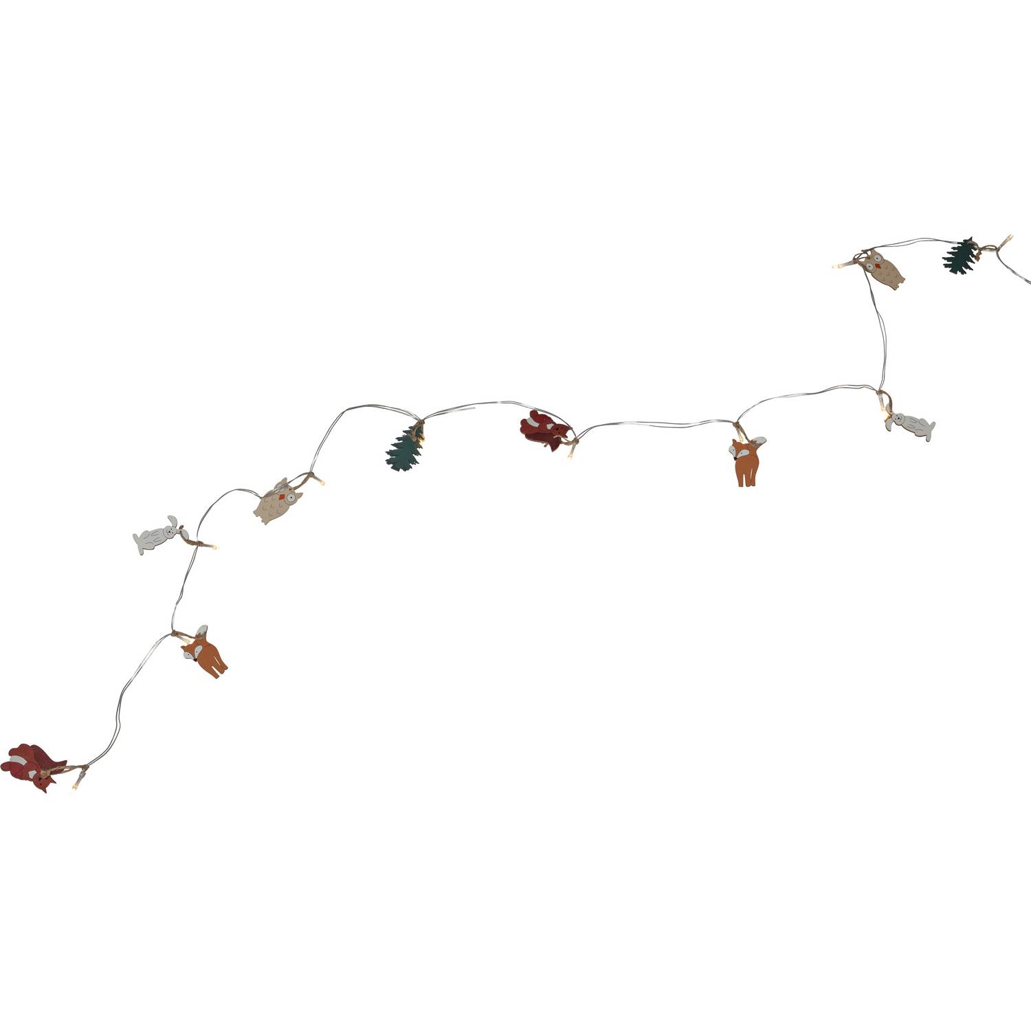 Ljusslinga Star Trading Forest Friends LED Batteridriven