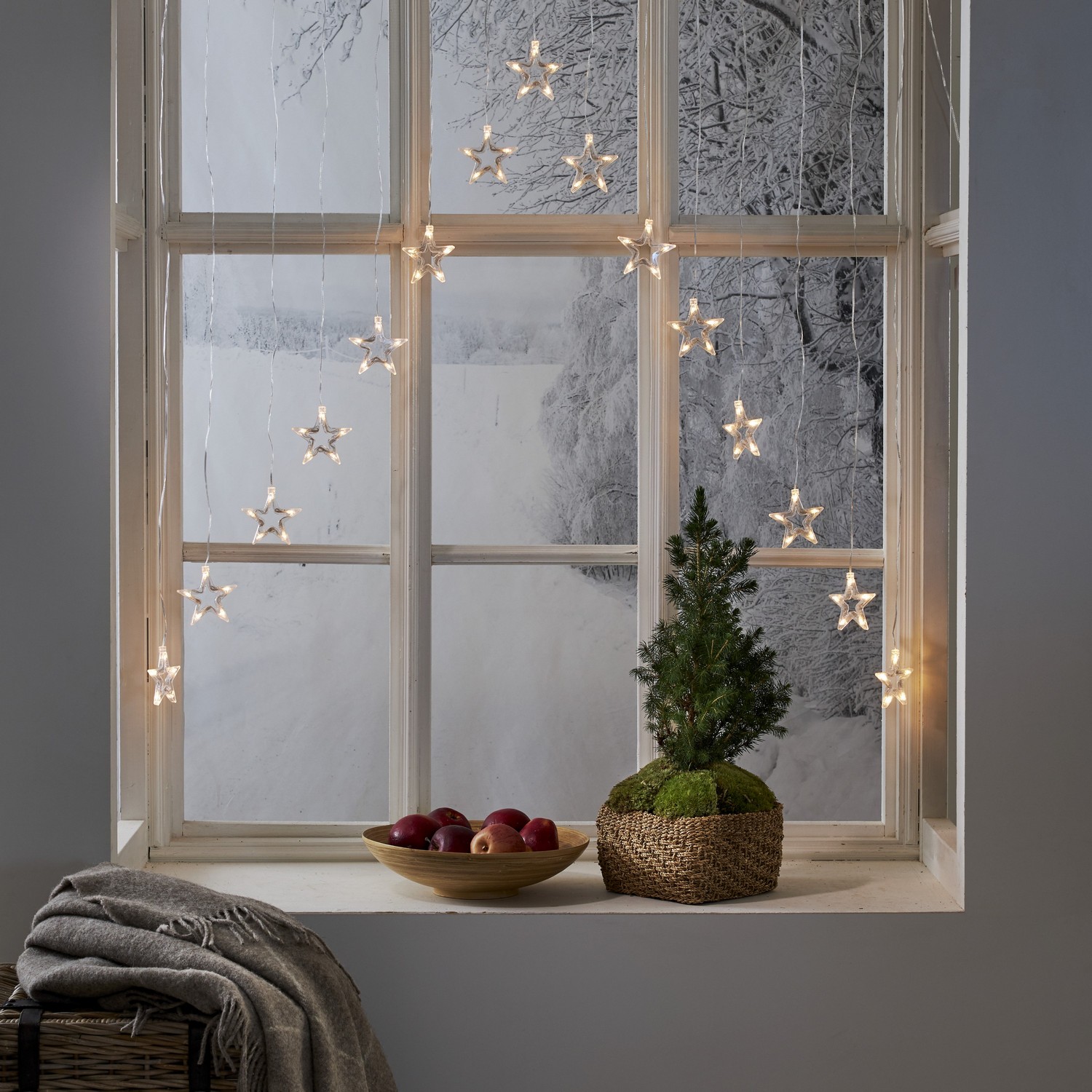 Ljusgardin Star Trading Decy Star