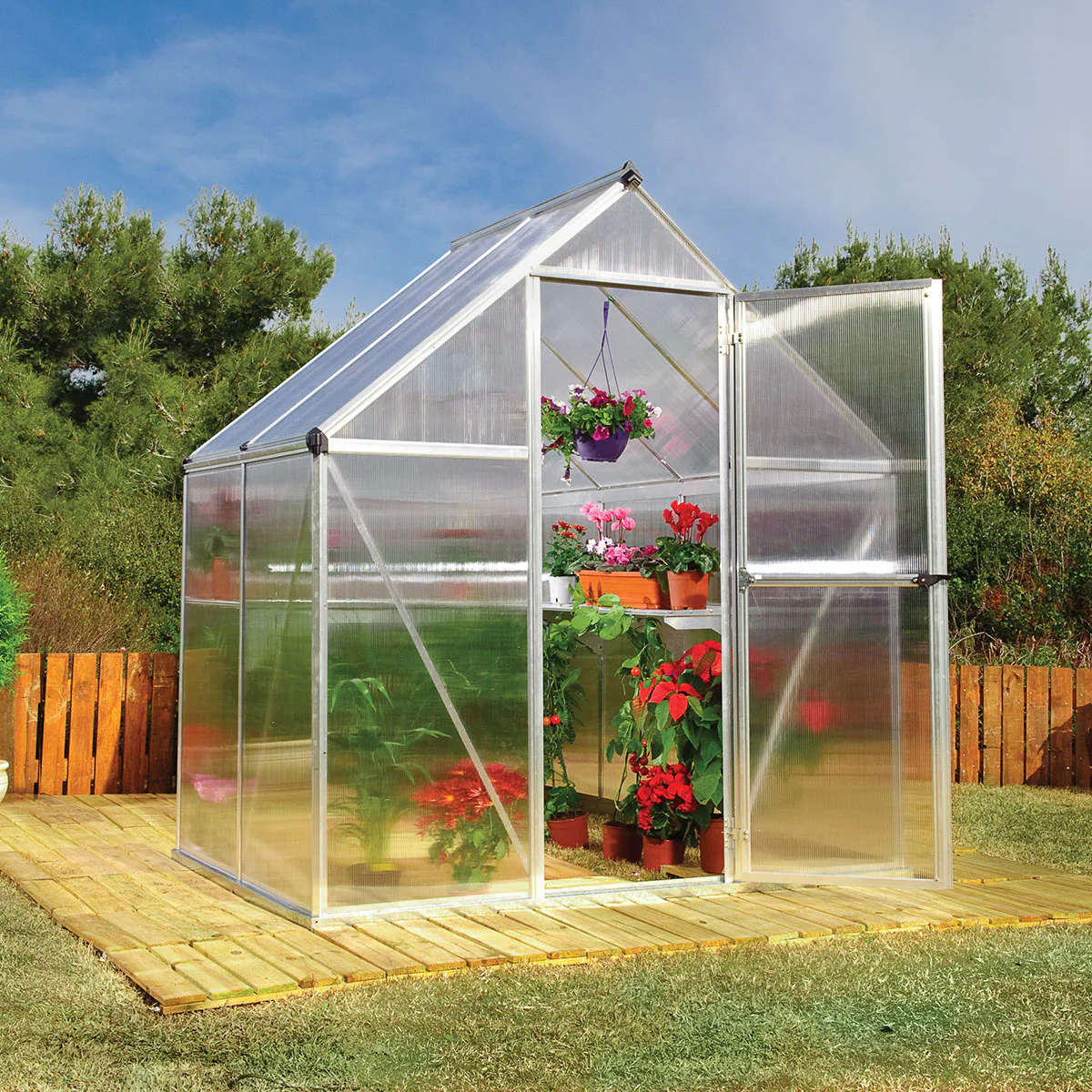 Växthus Canopia by Palram Mythos 2,3 m² Silver