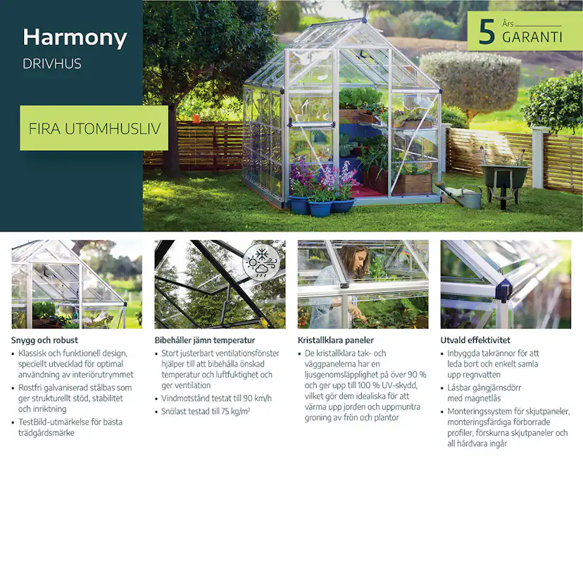 Växthus Canopia by Palram Mythos 4,6 m²