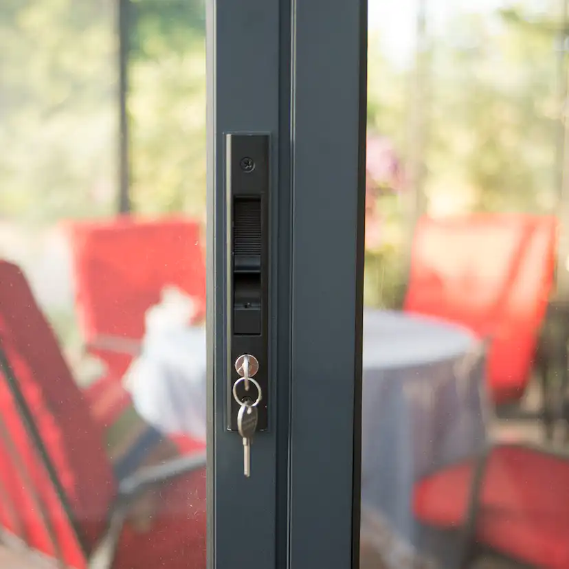 Växthus/Orangeri Canopia by Palram Ledro Aluminiumstomme med UV-Skyddat Glas, Låsbara Dörrar, Grå, 12,7 m²