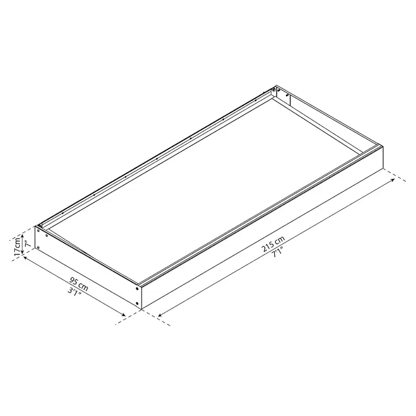 Entrétak Canopia by Palram Sophia Klar 0,9 X 2 m