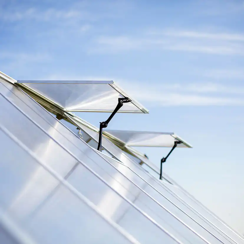 Växthus Canopia by Palram Balance, Aluminiumram med UV-Skyddad Polykarbonat & Ventilationsfönster, 10,8 m²