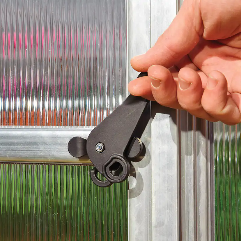 Växthus Canopia by Palram Essence Aluminiumram med UV-Skyddad Polykarbonat & Ventilationsfönster, 11,8 m²