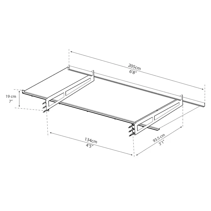 Entrétak Canopia by Palram Helsingborg Glas Akrylglas 2050 mm