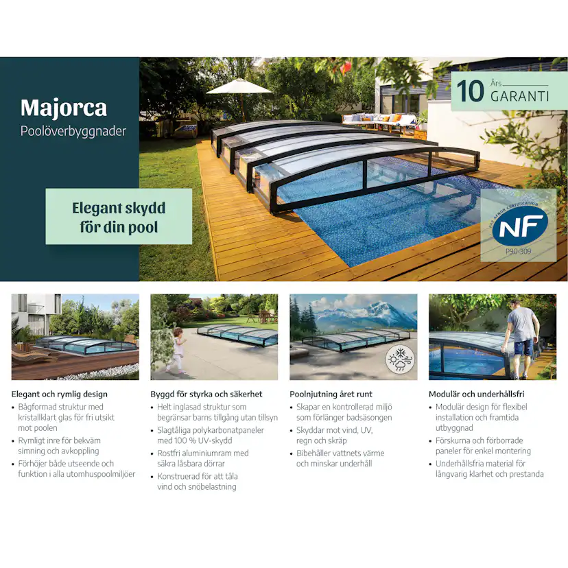 Pooltak Canopia by Palram Stockholm 4x8 m