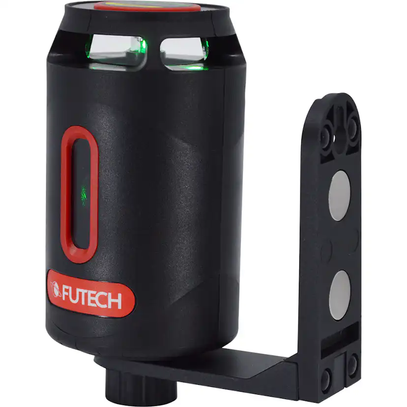 Krysslinjelasersats Futech Grön LL5505 Med 1x360° Horisontallinje