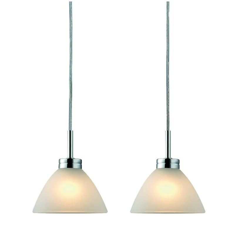 Taklampa Halo Design Arc 2L Opalglas/Krom