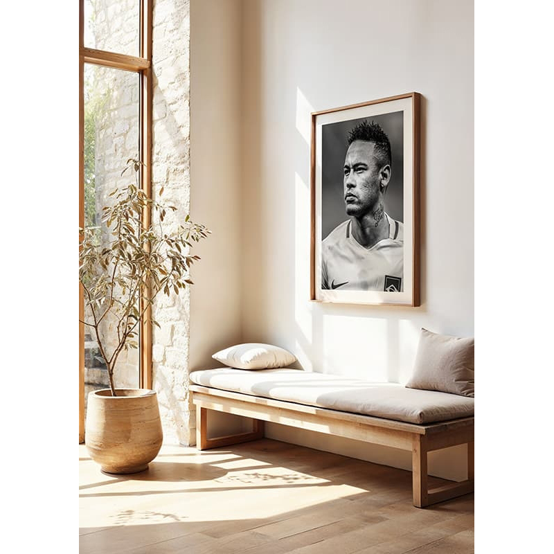 Poster Gallerix Neymar Jr Brazil 2016 B&W