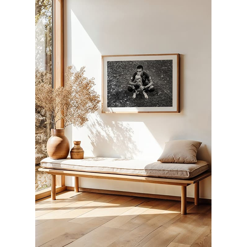 Poster Gallerix Kylian Mbappé World Cup 2018 B&W