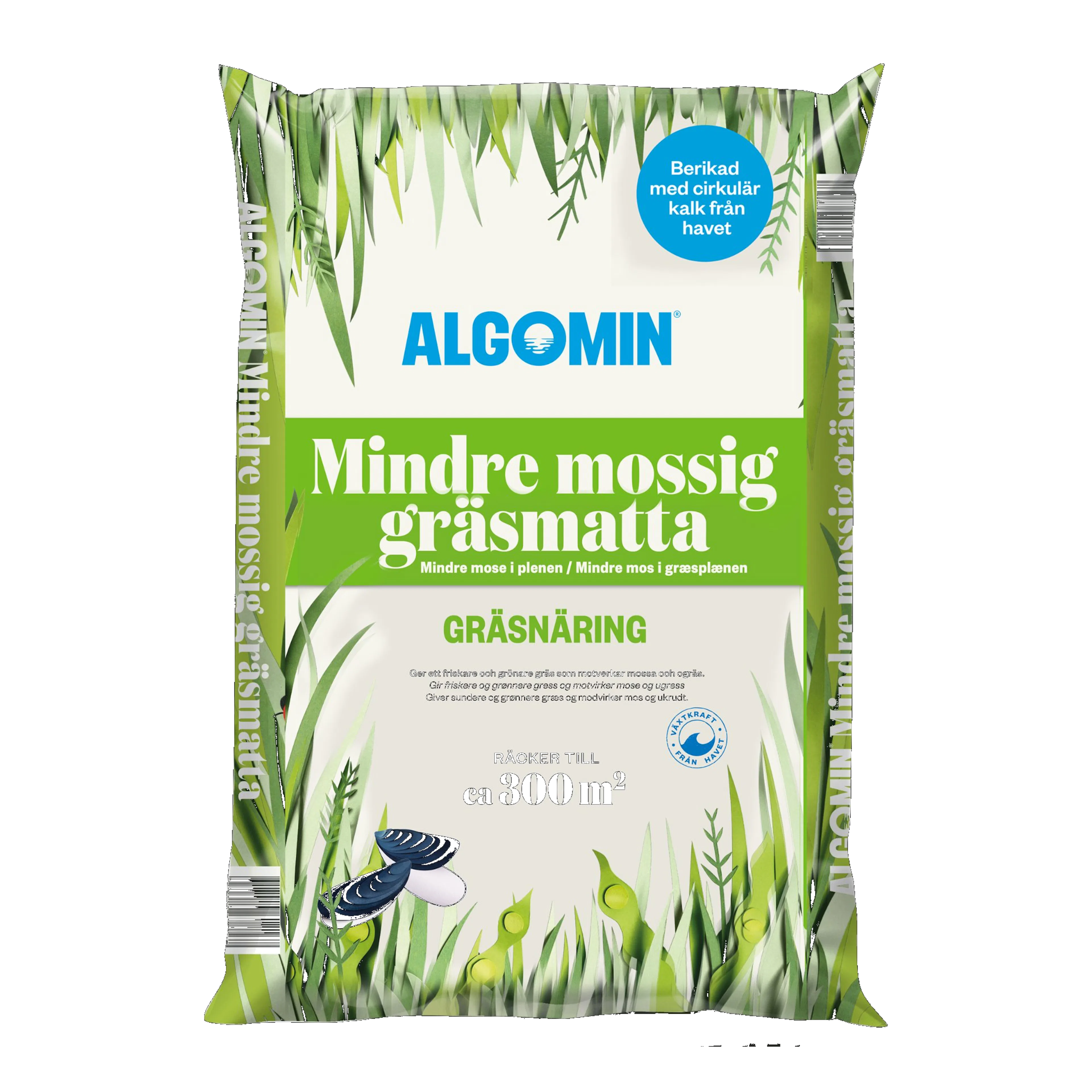 Gräsmattegödsel Algomin Mindre Mossig Gräsmatta 13 Kg