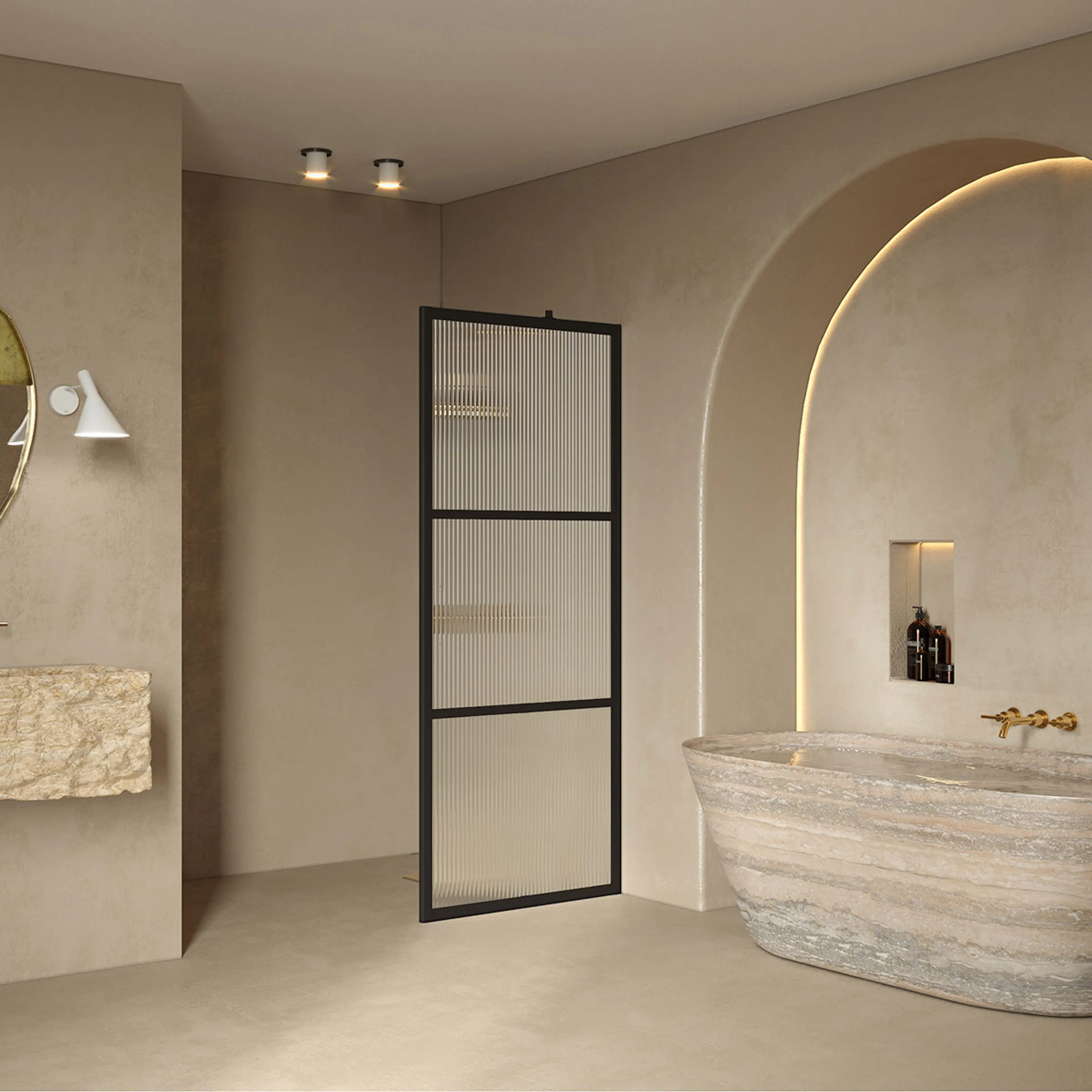 Duschvägg Hietakari Bläk 734 Tokyo Fast