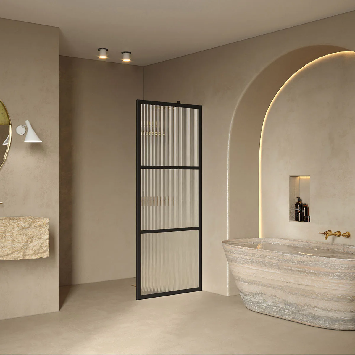 Duschvägg Hietakari Bläk 734 Tokyo Fast