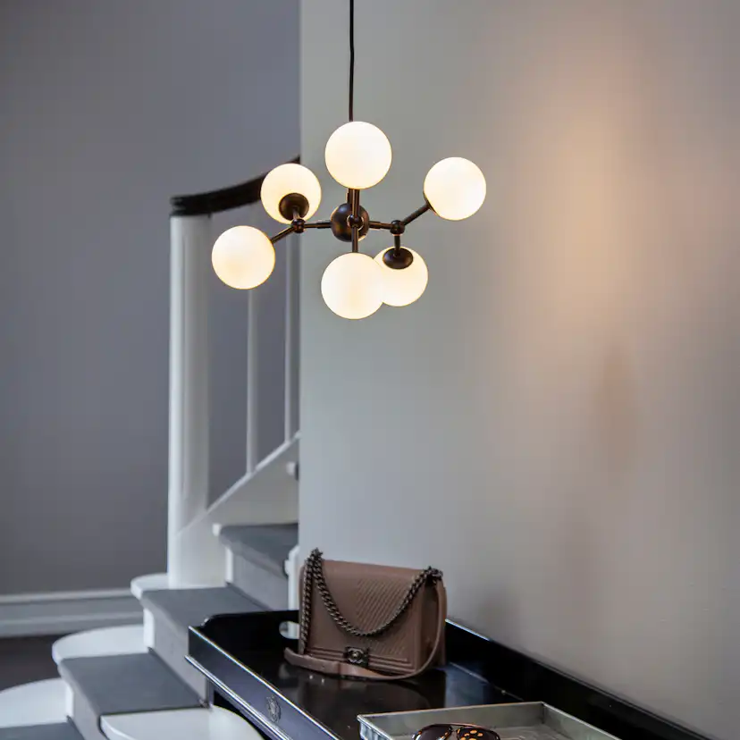 Taklampa Halo Design Atom Chandelier 6L G9