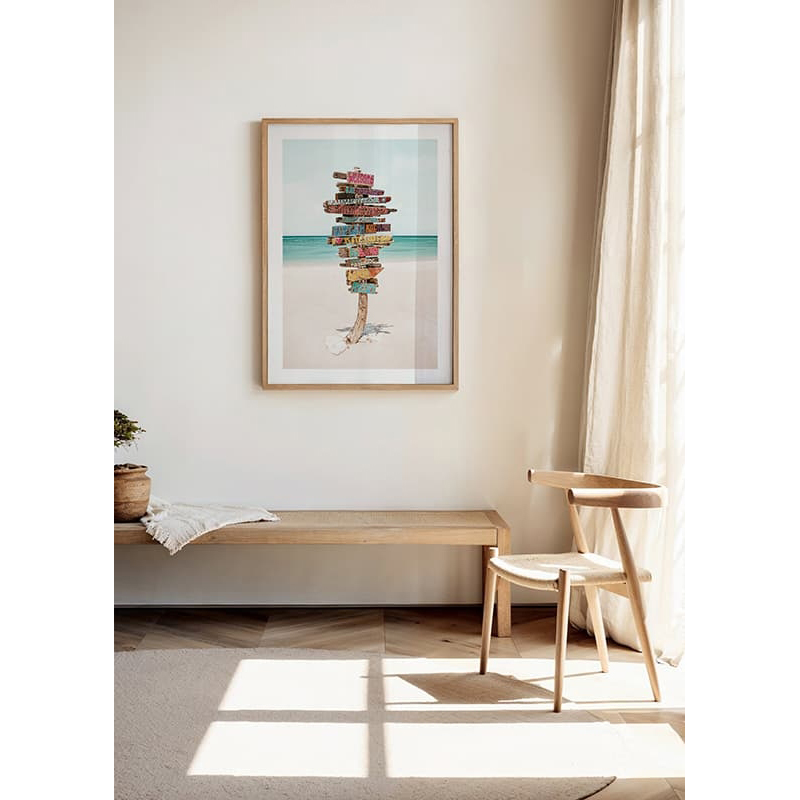 Poster Gallerix Paradise Point Signpost