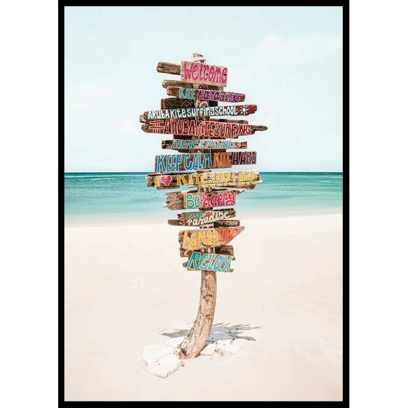 Poster Gallerix Paradise Point Signpost