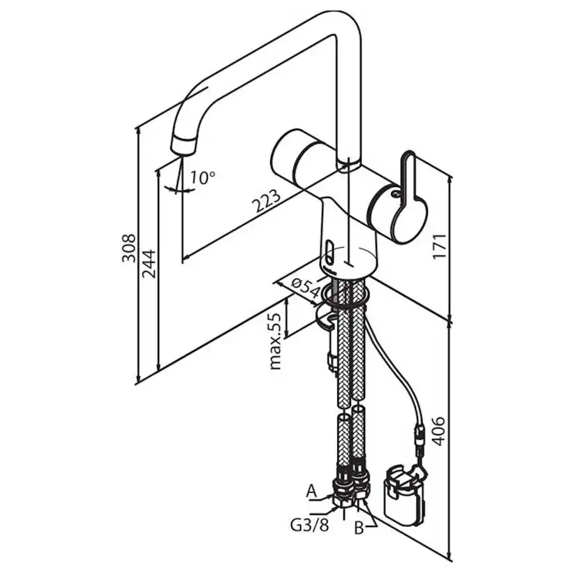Köksblandare Damixa Silhouet Touchless