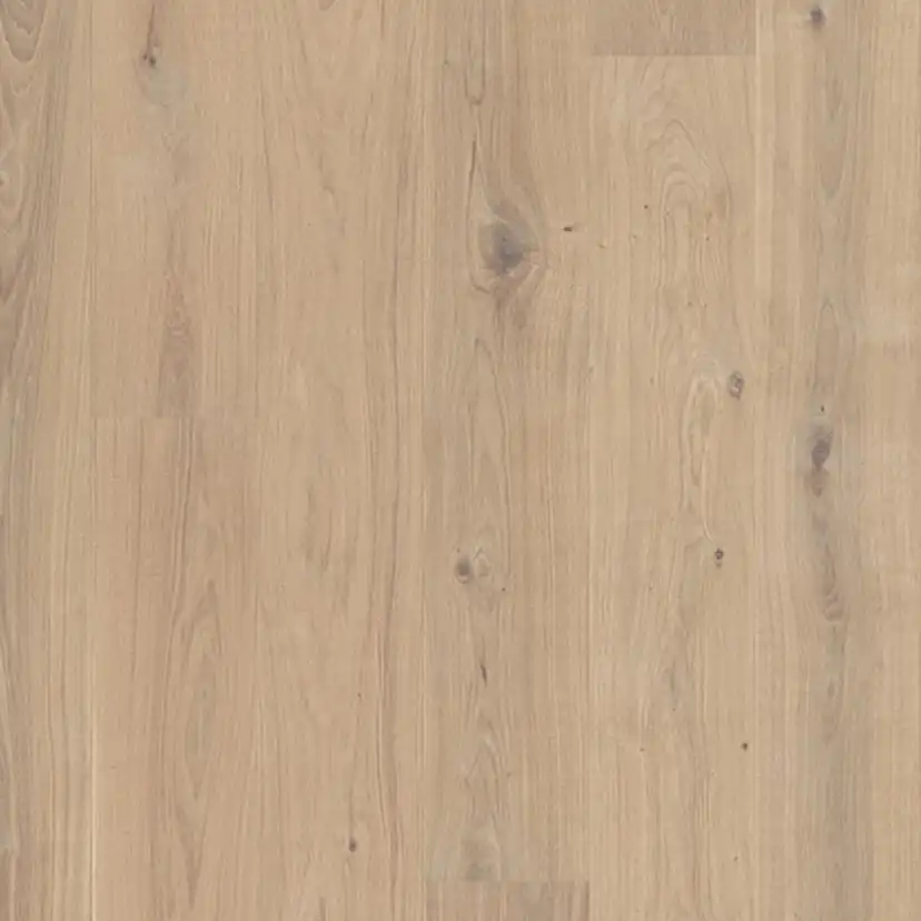 Parkettgolv Berg & Berg Ek XXL Spader Borstad Vit Mattlack 1-Stav