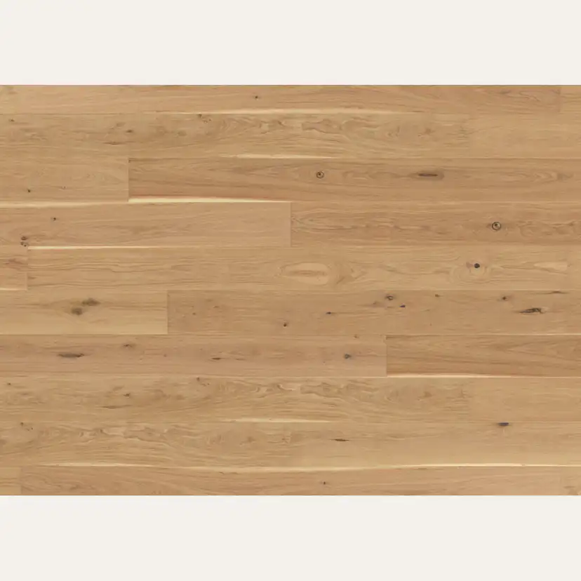 Parkettgolv Berg & Berg Ek XXL Vild Borstad Råträ Mattlack