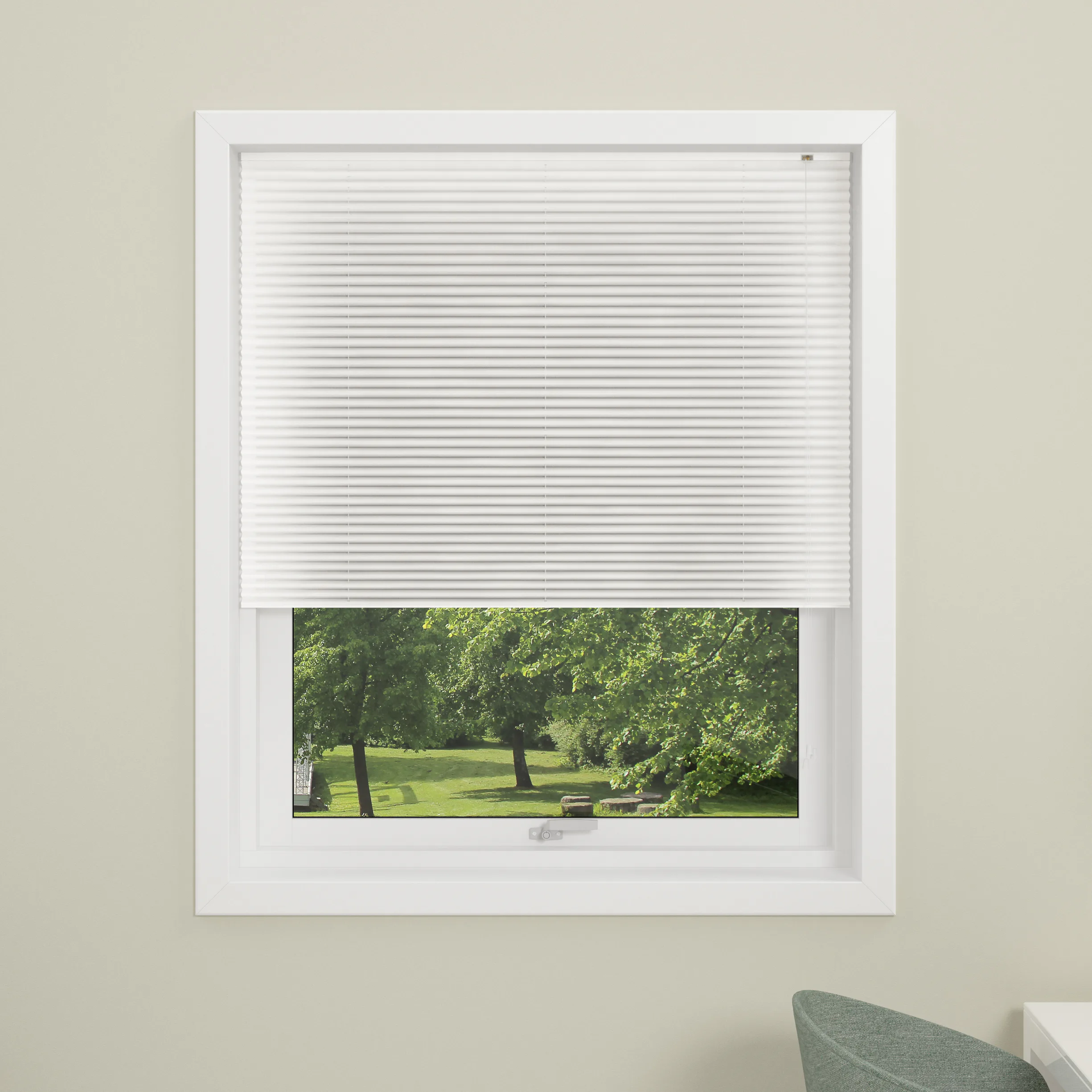 Plisségardin Debel London Ljusavskärmande